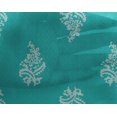 thumbnail image 4 of oneOone Georgette Viscose Fabric Leaves & Floral Block Decor Fabric Printed BTY 42 Inch Wide, 4 of 4