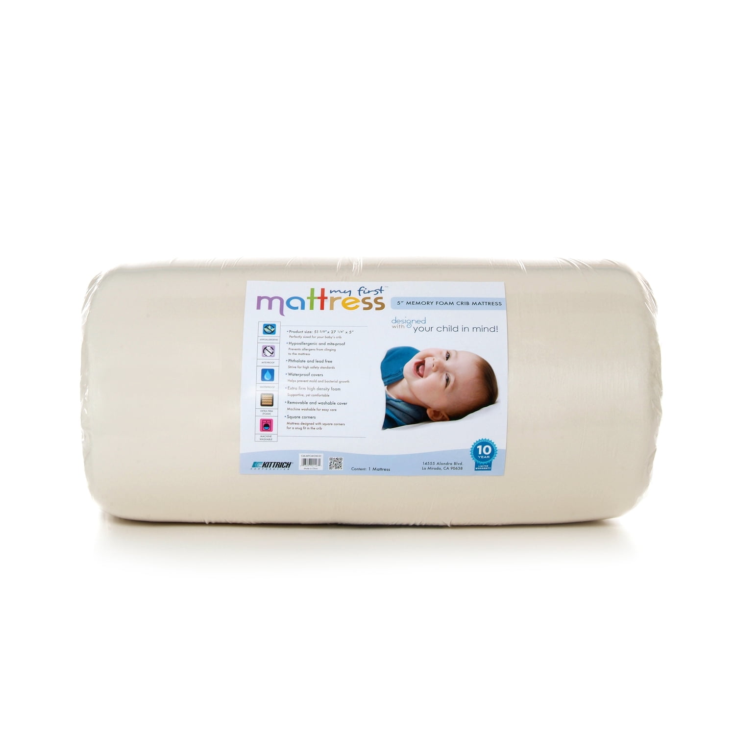 My First Crib Mattress, Crib & Toddler Foam Mattress