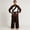 Chocolate Brown, White, Yellow, variant on Halloween Costume,Anime Game Character Sans Cosplay Outfit Set with Scarf Gloves,Adults Halloween Game Theme Party Dress Up Suit,Size M
