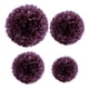 thumbnail image 4 of Advancent 1 Uds. Conjunto de papel púrpura de 7,8 pulgadas pompón de papel pañuelos colgantes flores bolas de papel para flores de papel para Kits de decoración para fiestas Púrpura 7.8 pulgadas, 4 of 6