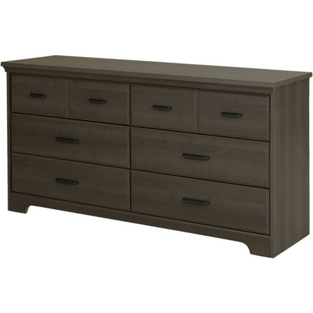 South Shore Versa 6 Drawer Double Dresser Multiple Finishes