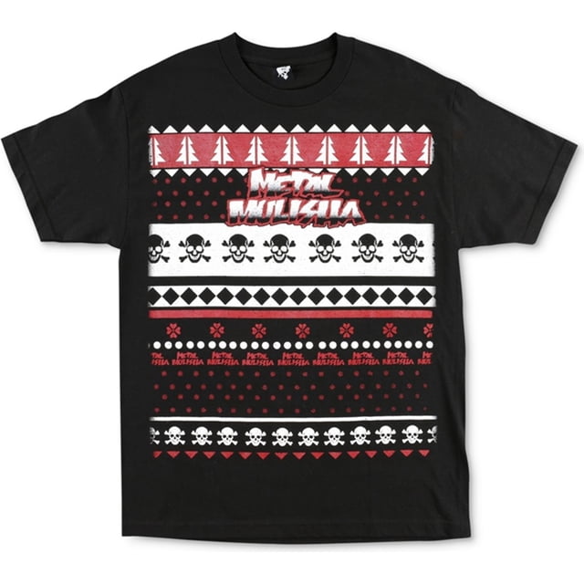 Metal Mulisha - Camiseta gráfica para hombre con diseño de bolas de jingle, color negro, grande Metal Mulisha Camiseta gráfica