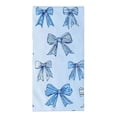 thumbnail image 6 of ZFLMY Bows Blue Pattern Soft Bath Towel, Modern Decorative Tea Towels, Microfiber Hand Towel for Kitchens, Bathrooms, Showers 29.5x13.8 Inches 29.5x13.8in, 6 of 6