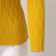 thumbnail image 5 of TRUBKH Fall Outfits for Women Turtleneck Sweater Long Sleeve Fall Casual Sweater Seamless Knit Wool Blend Sweater Pullover Top Drop Shoulder Sweaters Outfits for Women Yellow One Size, 5 of 7