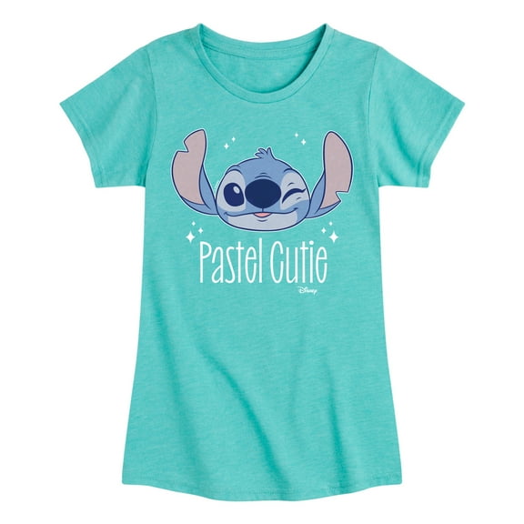 Disney - Lilo & Stitch - Pastel Cutie - Toddler & Youth Girls Short Sleeve Graphic T-Shirt
