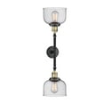 thumbnail image 1 of Innovations  208LBABG74LED  LED Bath Vanity  Franklin Restoration  Black  Brass, 1 of 1