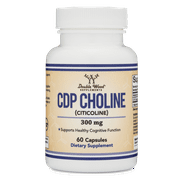 CDP Choline (Citicoline) Supplement, Pharmaceutical Grade, Made in USA (60 Capsules 300mg)