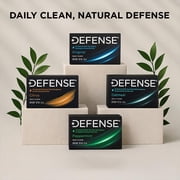 Defense Soap All Natural Tea Tree Bar Soap, 4 Bar Variety Pack - Original, Peppermint, Oatmeal, Citrus