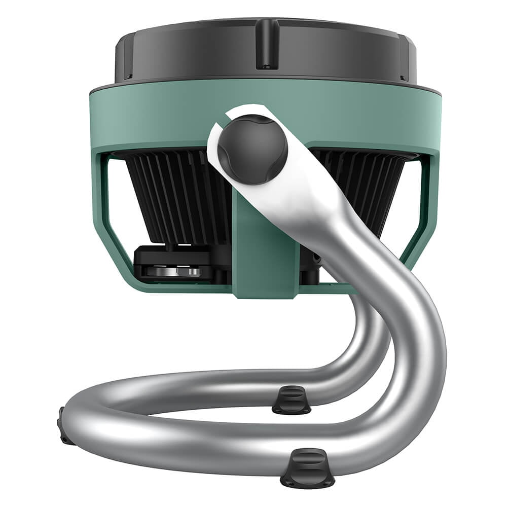 Vornado EXO51 Small Heavy Duty Air Circulator, 3-Speed High Velocity Shop Fan, Dustproof and Water-Resistant Powerful Motor, Industrial High Impact Case, Green