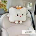 thumbnail image 2 of Cartoon Toast Car Headrest Pillow - Cute Neck Support for Car Interior, Soft Car Seat Pillow for Women - Auto Headrest Cushion for Driving, Travel, 2 of 3
