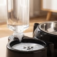 thumbnail image 6 of Dog Bowls Cat Food and Water Bowl Set – Water Dispenser and Stainless Steel Bowl Detachable Gravity Pet Feeder and Waterer Set for Cats Dogs Puppy Rabbit (Black), 6 of 9