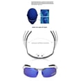 thumbnail image 4 of Gafas de Sol Deportivas RONSOU para Hombre Al-Mg Polarizadas Plata/Azul, 4 of 6