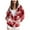 Red, variant on Towmus Women's Tie-Dye Zip-Up Hoodie With With Pocket Drawstring Gradient Hoodies Long Sleeve, XS-6XL