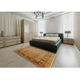 thumbnail image 4 of Ahgly Company Indoor Rectangle Mid-Century Modern Mahogany Brown Oriental Area Rugs, 2' x 4', 4 of 6