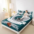 thumbnail image 4 of jejeloiu Rugby Helmet Twin 3-Piece Reversible Kids Football Sport Sheet Set, 4 of 7