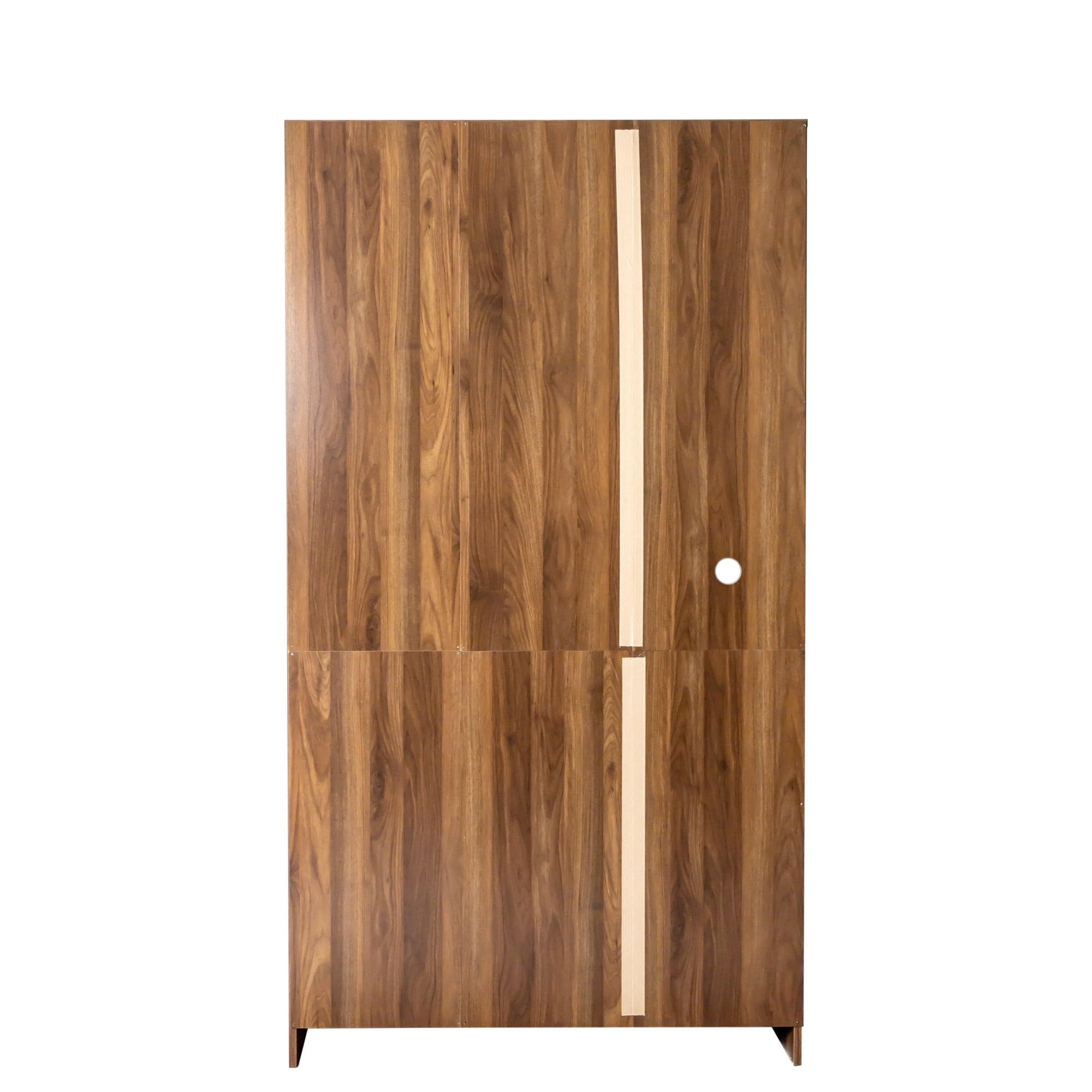 Aukfa 70.9" Kitchen Pantry Storage Cabinet, Freestanding Tall Cabinet Organizer - Walnut