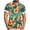 Orange, variant on Iyufng Mens Hawaiian Shirts Short Sleeve Casual Shirts Button Down Beach Summer Shirt for Men