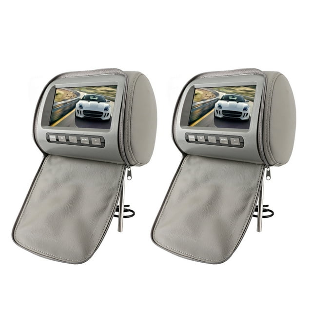 Pantalla para reposacabezas, 2 unidades, reproductor de pantalla ancha HD de 7 pulgadas para automóvil, monitor para reposacabezas. Logre más