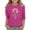 Pink, variant on Kids Girls T Shirts Casual Printed Flowers Long Sleeve Tee Crewneck Color Block Cute Spring Fall Blouses Tops Slim Fit Tshirt