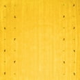 thumbnail image 1 of Ahgly Company Indoor Square Solid Yellow Modern Area Rugs, 8' Square, 1 of 4