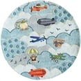 thumbnail image 3 of Momeni Lil Mo Whimsy 5' X 7' Contemporary Hand Tufted Rug in Sky, 3 of 3