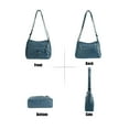 thumbnail image 3 of Deago Crossbody Bags for Women Pocketbooks Soft PU Leather Purses and Handbags Multi Pocket Shoulder Bag (Blue), 3 of 9