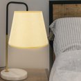 thumbnail image 4 of LEORX Cloth Lamp Shade Light Yellow for Desk Table and Floor Lamps Warm Ambiance, 4 of 5