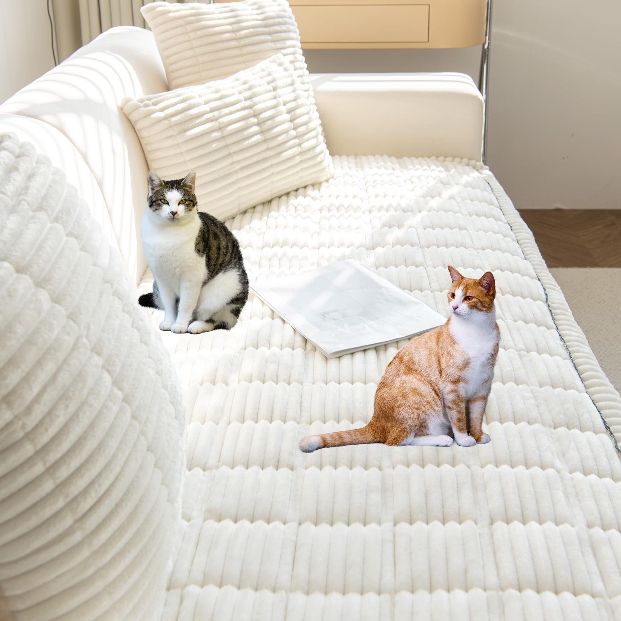 Pet Couch Cover, Couch Covers for Dogs, Washable Dog Sofa Covers Couch Protector, Fuzzy Non Slip Couch Slipcover Pet Friendly