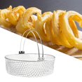 thumbnail image 3 of para freidora de material acero inoxidable 304, accesorios para freidora de aire, de malla multiusos, para contenedor de alimentos Gloria Cesta de freidora de aire, 3 of 7