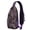 Ethnic Paisley, variant on Chic Artistic Sling Bag for Women and Men, Rainbow Abstract Crossbody Backpack with Anti-theft Design and Multiple Compartments for Everyday Travel