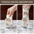 thumbnail image 6 of 2 Pcs Pioneer Flower Floral Print Pattern Kitchen Towels, Funny Microfiber Dish Towel Set, 18" X 26" Tea Towels, 6 of 6
