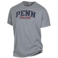 thumbnail image 2 of Men's ComfortWash Gray Pennsylvania Quakers Garment Dyed T-Shirt, 2 of 3