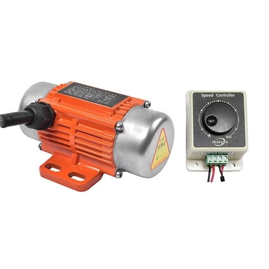 ATO 20W 12V 3000rpm DC Small size Brushed Vibration Motor with Speed Controller, Shockproof Aluminum Alloy Shell