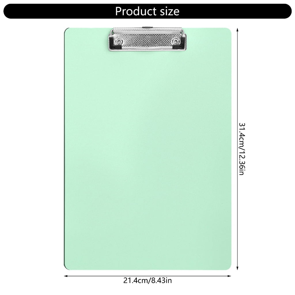 4Pcs/Pack Clipboard with Retactable Hanging Hook 12x8In Conference Writing Board