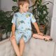 thumbnail image 4 of Fotbe Cartoon Turtle Pijama Estampada de 2 Piezas para Niños – Ropa de Dormir de Manga Corta Cómoda para Niños y Niñas, Camiseta y Shorts de Algodón-4X-Large, 4 of 6