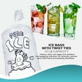 thumbnail image 4 of Pack of 1000 Wicket Ice Bags 12 x 20 + 3. Polar Bear Printed Icebags 12x20. Thickness 1.5 mil. 10 lbs "Pure Ice" Bags with Plastic Wickets. BPA Free Food Grade Safe Ice Bags., 4 of 6