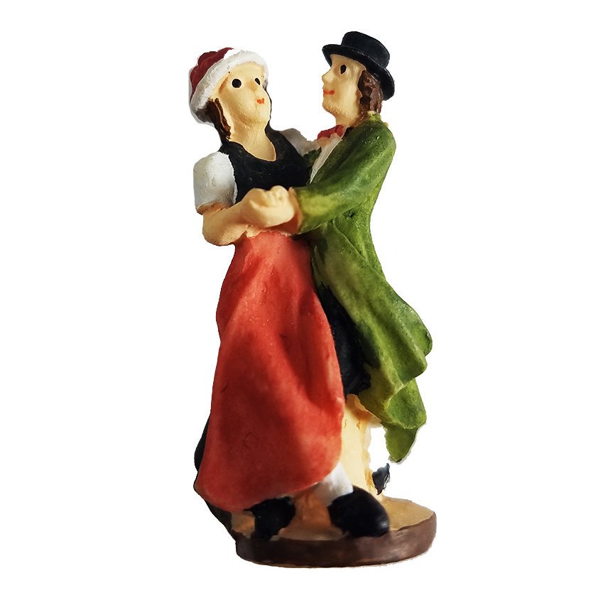Clockworks Cuckoo Clock Dancer Figurine Couple
