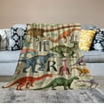 thumbnail image 2 of JEUXUS Dinosaur Blanket for Boys Girls Unique Dinosaur Gifts Soft Warm Cozy Kids Dinosaur Blankets All Season Dino Throw Blankets for Sofa Couch Bed Dinosaur Room Decor Blankets for Kids, 2 of 6