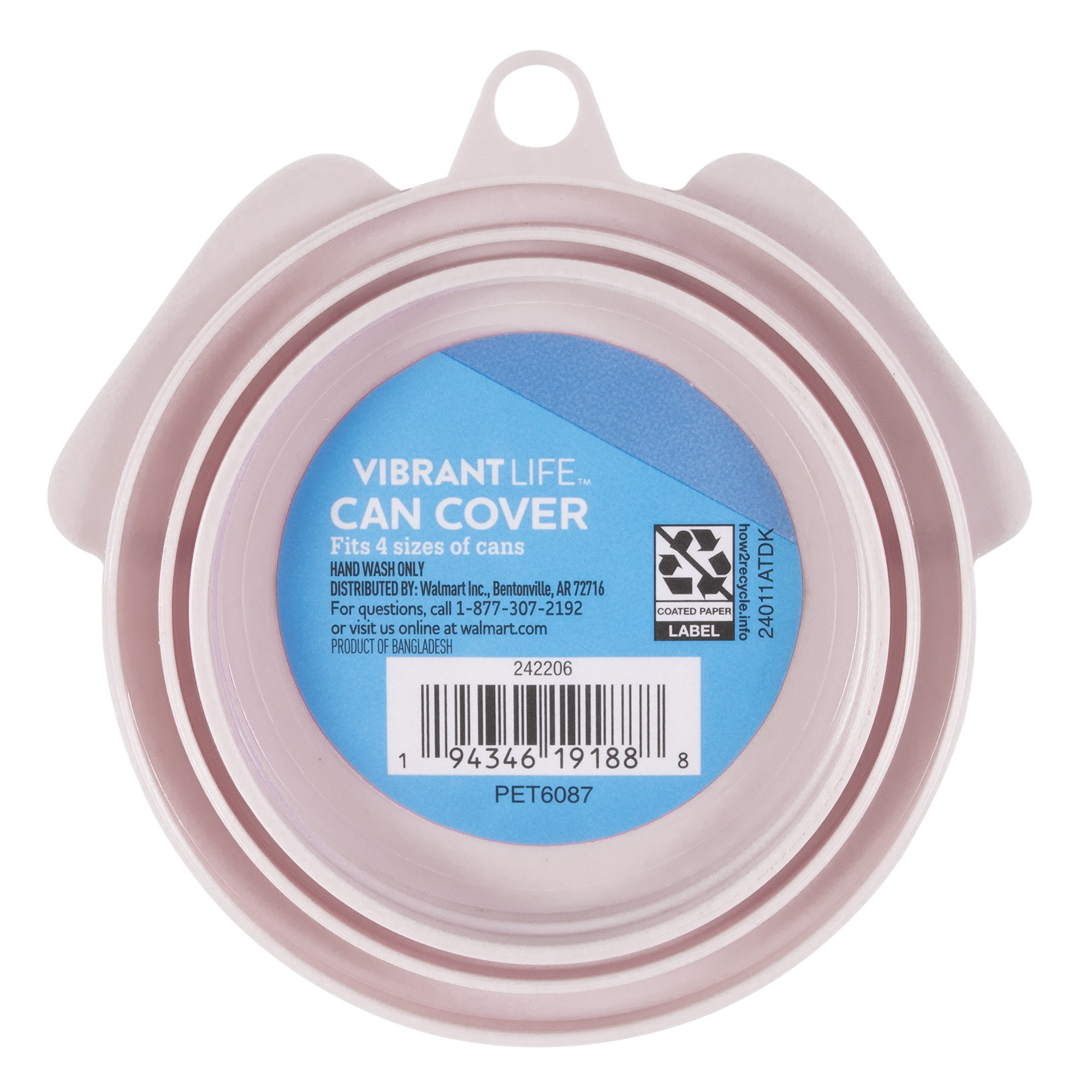 Vibrant Life Plastic Can Cover for Dog Food (Universal Size), 1 Count