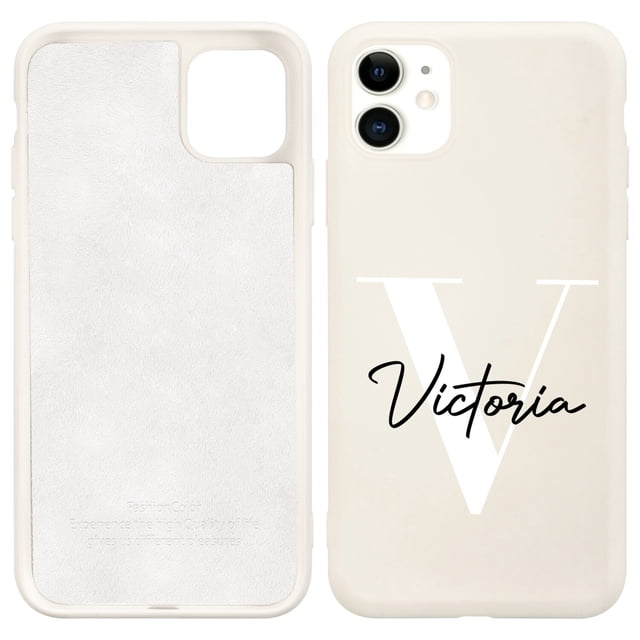 Funda de teléfono de silicona con nombre personalizado para iPhone 14 13 Pro Max Funda 12 11 SE 2020 8 Plus Coque 7 X XS XR Carcasa protectora personalizada Tan Jianjun unisex