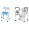 thumbnail image 1 of Toilet Safety Rails for Seniors and Shower Chair for Inside Shower with Removable Back, 1 of 5