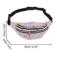 thumbnail image 3 of Unique Bargains 1 Pc Stylish Sports Waist Bag Triangle Fanny Pack for Sports Pink, 3 of 6