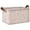 Floral- Morandi-pink, variant on Foldable Iron Frame Open Home Storage Bins 16.9×11.4×10 Inch Waterproof Nice Cube Shelf Baskets Orange