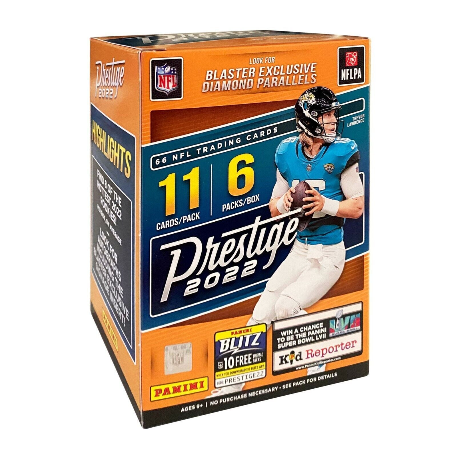Panini 2022 Prestige Football Pack Sports Trading Cards Blaster
