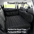 thumbnail image 2 of Premium Car Inflatable Mattress in Black & Beige, PVC Flocking Surface, Foldable & Portable, Comes with Air Pump, Storage Bag, 2 Pillows & Support Blocks, Fits RV, Truck & Car Back Seat, 2 of 14