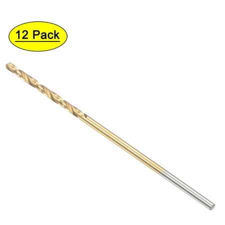 

Uxcell 1.1mm High Speed Steel Straight Shank Twist Drill Bit Fully Ground Titanium Coated 12 Pack