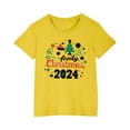thumbnail image 4 of Odeerbi Kids Boys Girls Christmas T-shirt Christmas Print Casual Short Sleeve Tops Shirt Kids Clothes Yellow, 4 of 4