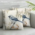 thumbnail image 3 of Chilfamy Fall Decor Birds on the Branches Pillow Covers for Couch Sofa Indoor Outdoor Short Plush Pillowcase 1PC 12x12in, 3 of 5
