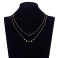 thumbnail image 3 of Women's Adult Simulated Diamonds Drop Double Necklace Set in14KT Gold Flash Plated, 3 of 6