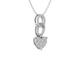 thumbnail image 4 of ARAIYA FINE JEWELRY 14K White Gold Round-shape Lab Grown Diamond Heart Pendant with Silver Cable Chain Necklace (1/5 cttw, D-F Color, VS1 Clarity) 18", 4 of 7